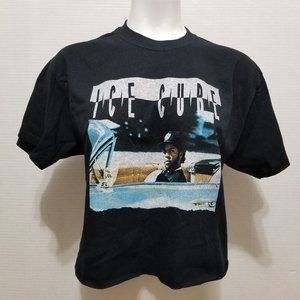 Ice Cube shirt Medium Chevy Impala photo graphic band merch cropped raw hem